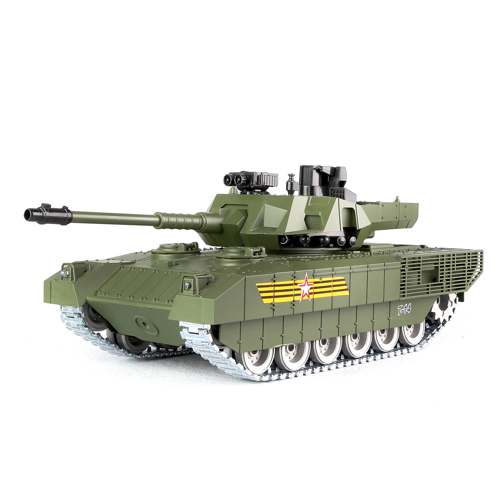 러시아 아마타 T-14 탱크 자동차 모델 1:18 원격 제어 추적 오프로드 차량, 전기 충전 RC 자동차 장난감 선물, 인기 판매